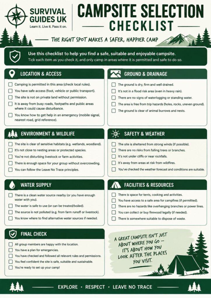 For Leaders 5 campfire selection checklist