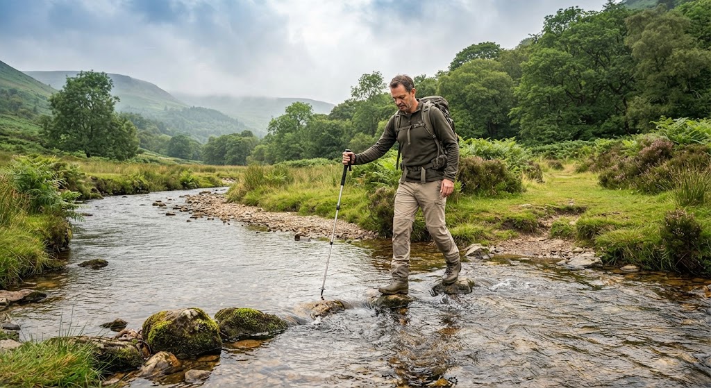 crossing shallow streams safely