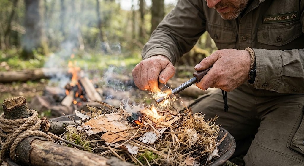 Fire Lighting With a Ferrocerium Rod