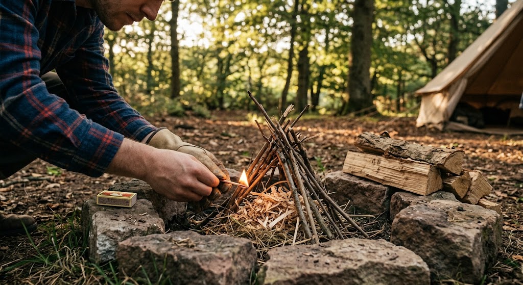 Fire Lighting With Matches: Scout Campcraft Guide