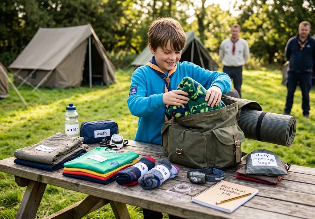 Scout camp packing list