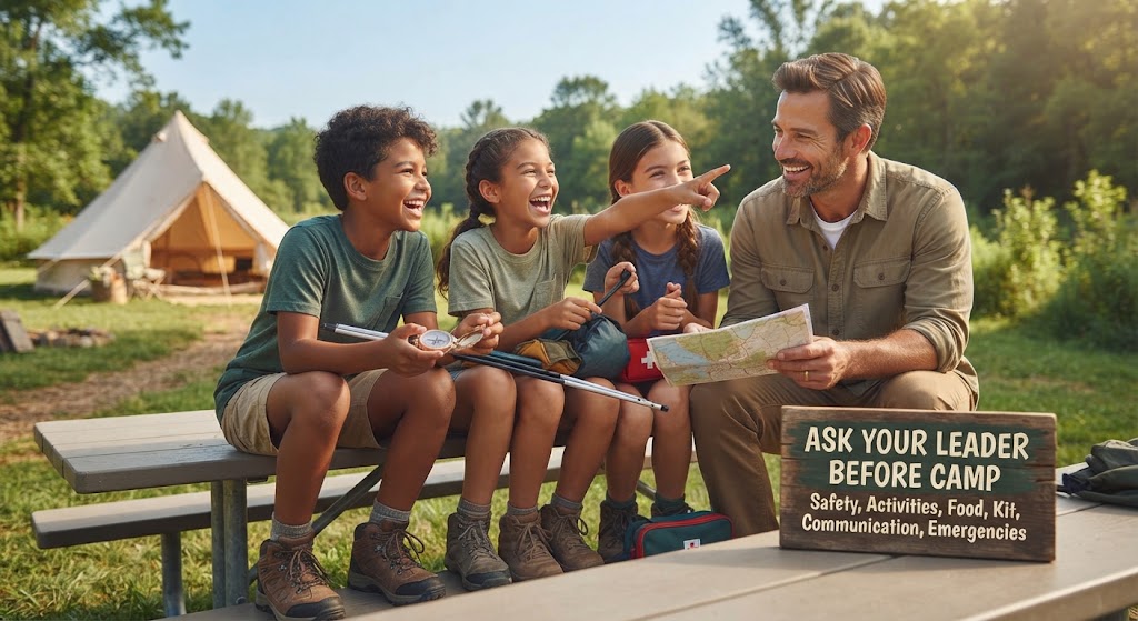 questions to ask your child's leader before camp
