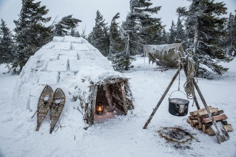 How to Build a Snow Shelter